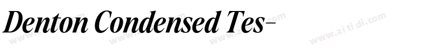 Denton Condensed Tes字体转换